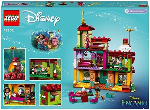 LEGO 43202 Disney The Madrigal House Building Toy, Dollhouse with Mini-Doll Figures, Disneys Encanto Stocking Filer Gifts for 6 plus Year Old Girls & Boys