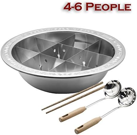 39cm Wide 九宫格 Jiugongge With Divider Stainless Steel Hotpot Pot