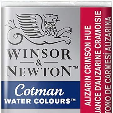 Winsor and Newton Cotman Half Pan Alizarin Crimson Hue