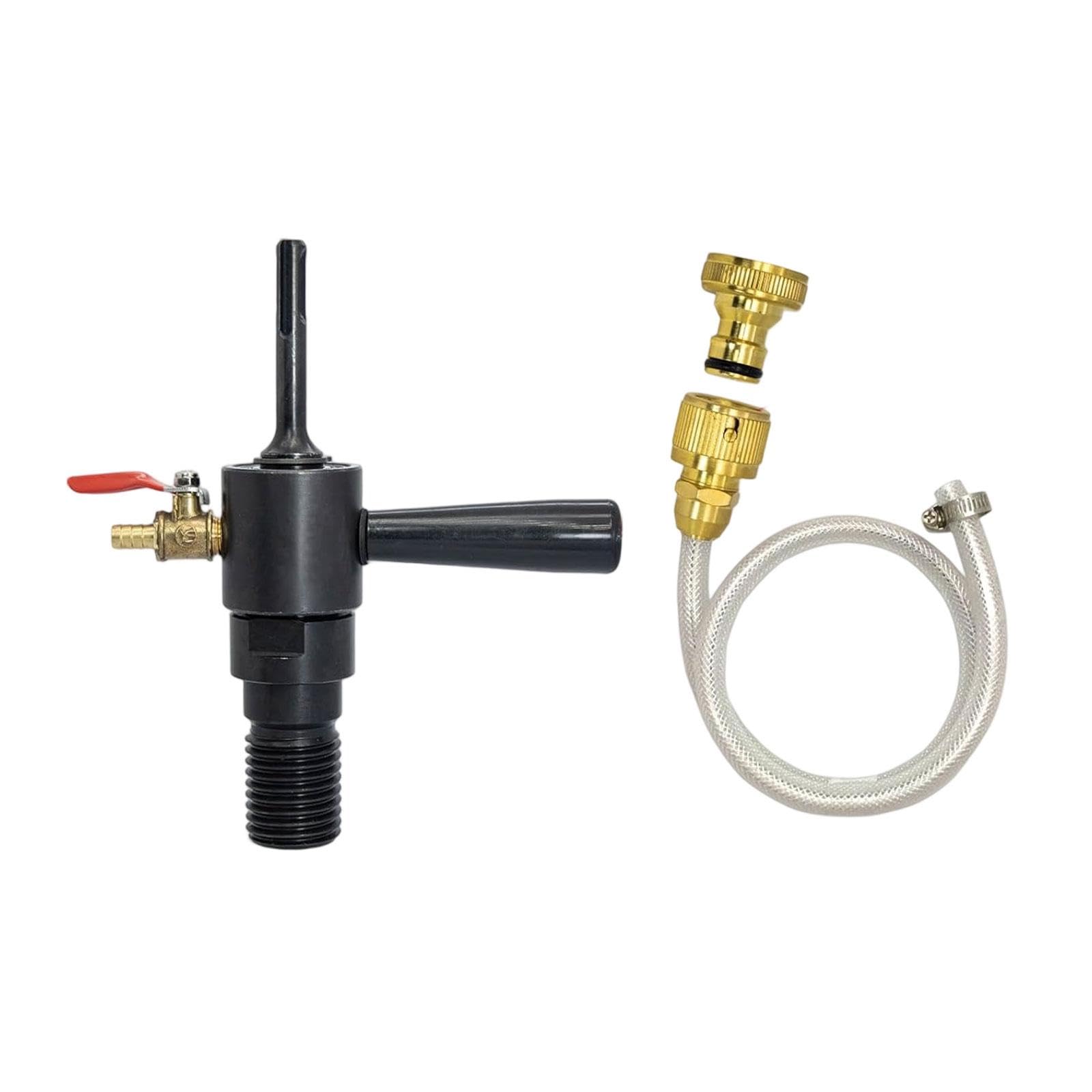 Kit de Accesorios Adaptadores para Taladro, Fácil de Instalar, con de Repuesto, Adaptador para Taladro de Núcleo de Agua, Mango Redondo
