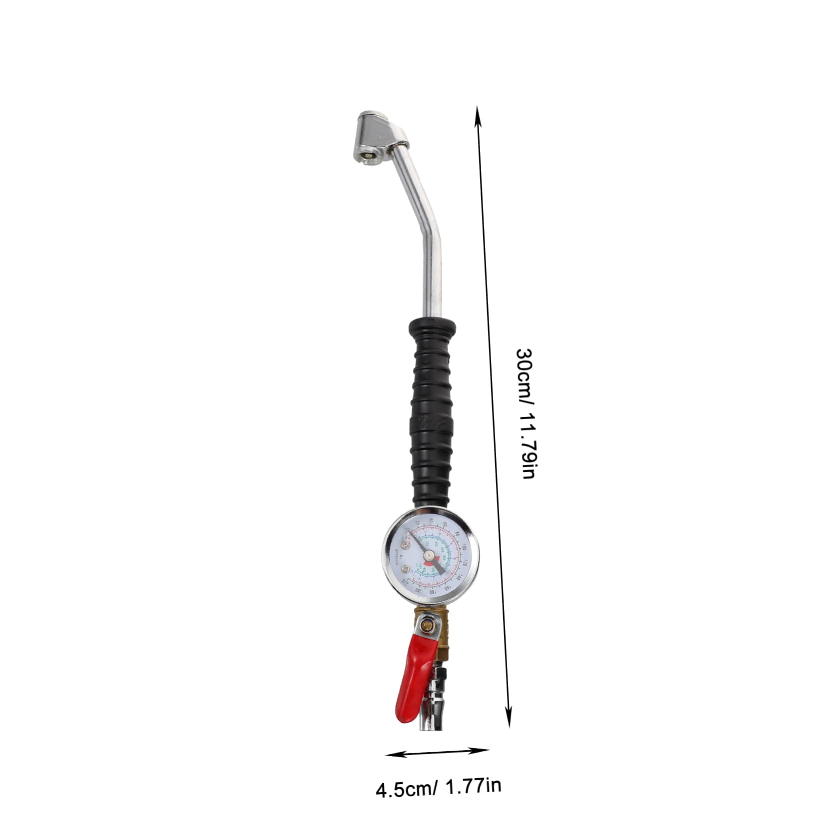Gogogmee Tire Inflator Pressure Gauge with Heavy Duty Air Chuck Portable Tire Gauge for Car Tires Quick Connect Design for Efficient Inflation User Friendly and Durable Tool