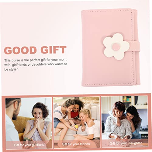 Didiseaon Small Flower Wallet Stylish Pu Leather Folded Wallet for Women Multi-card Holder Coin Purse for Girls Durable Spacious Design4