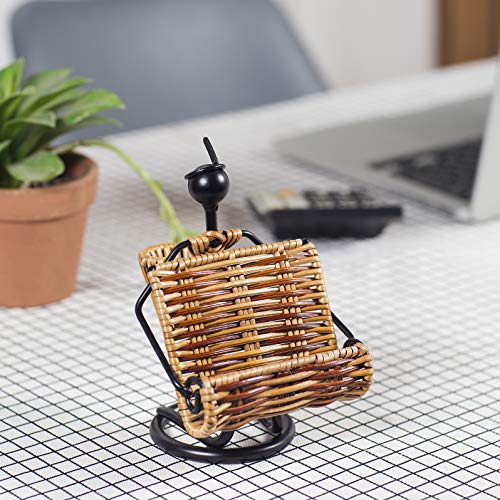 Sturdy Rattan Business Card Holder - Image 4