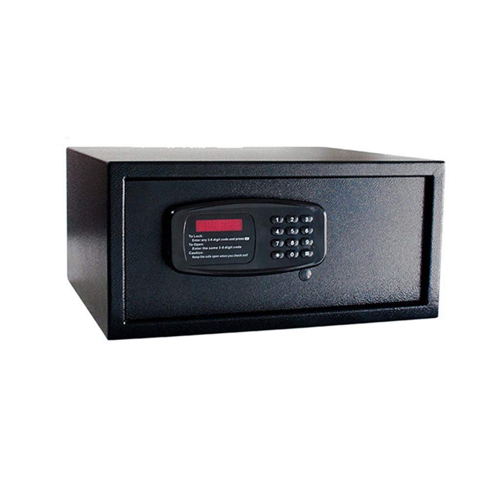 Casseforti Home Office e Hotel Cassaforte Elettronica in Acciaio con Tastiera Digitale per Gioielli, Denaro, Contanti, Oggetti di Valore, cassaforte/Nero/42X37X20 cm