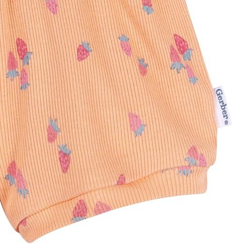 Image of Gerber Baby Girls' Bodysuit and Shorts Set