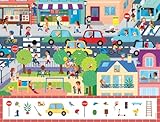 CHERCHE ET TROUVE : Grâce aux puzzles Cherche et Trouve, votre enfant pourra s'amuser plus longtemps à identifier les objets à trouver. Bien plus qu'un simple puzzle,les jolies illustrations colorées et pleines de détails permettent à l'enfant de plonger pleinement dans un univers et d'y découvrir de nombreux objets.Idéal pour les enfants dès 4 ans
