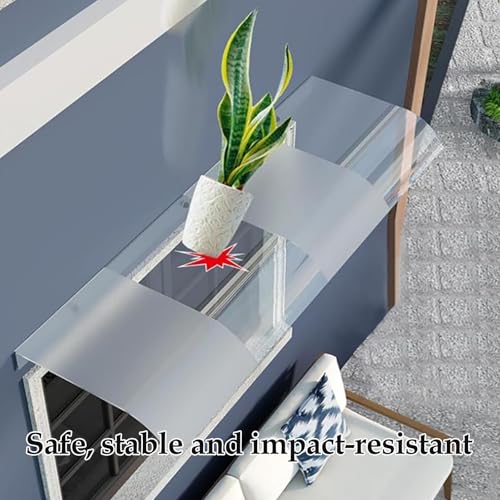 Auvent porte entrée protection UV résistant intempéries 40x80