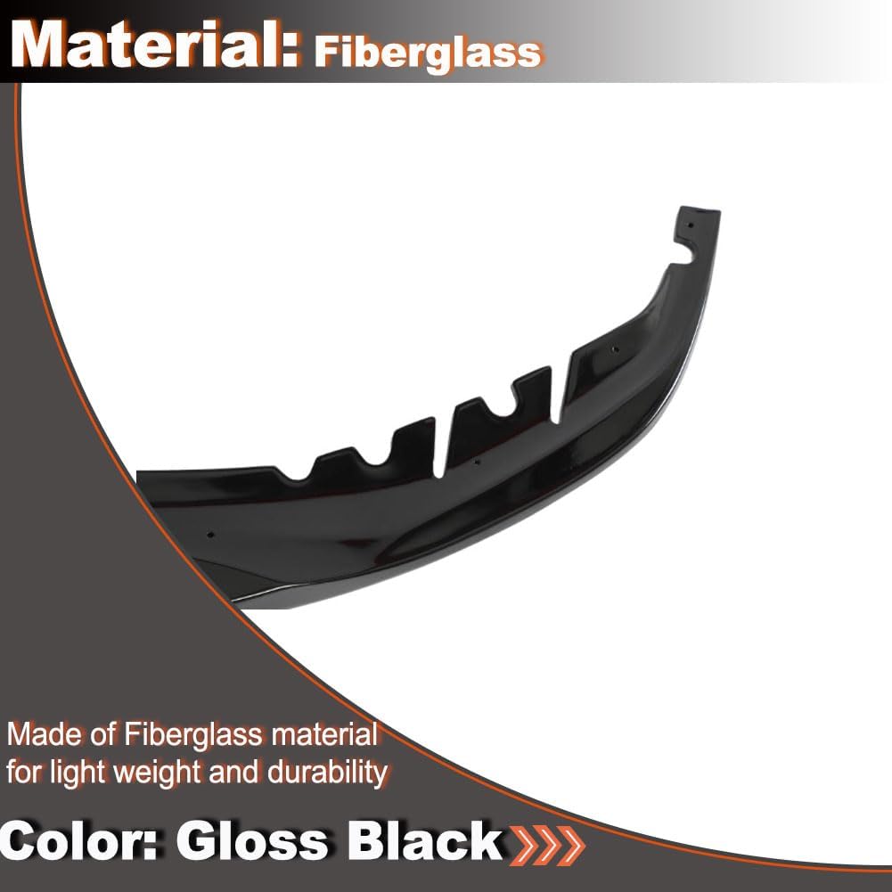 Gloss Black Front Bumper Lip Splitter for BMW G30 5 Series G31 M Sport Sedan/Wagon 2017-2020 530i 540i M550i M-tech FRP Auto Front Chin Spoiler Splitter Protector