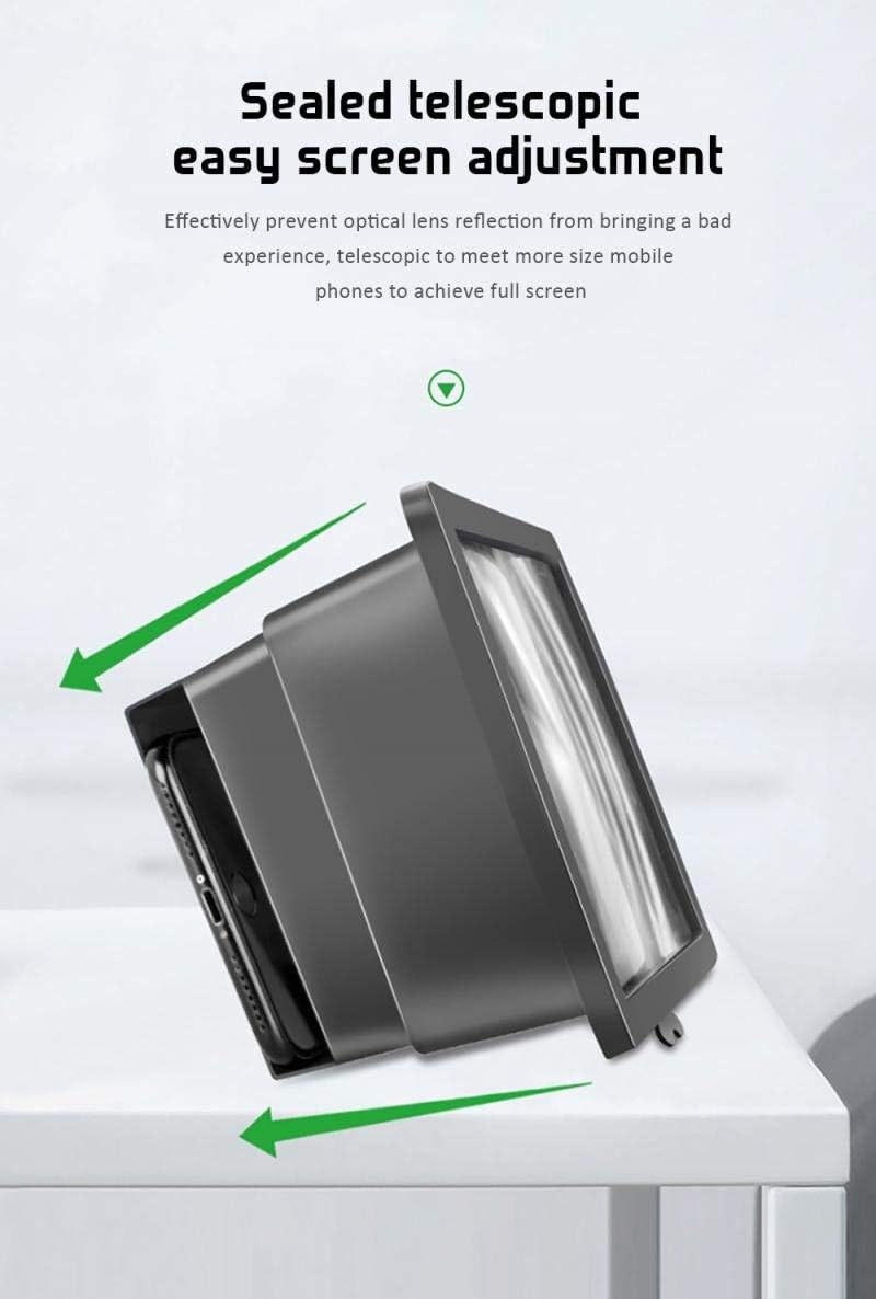 JJYPY Folding Mobile Phone 3D Movie Amplifier Screen Enlarge HD Radiation Protection Magnifier with Stand Holder Smart Phones