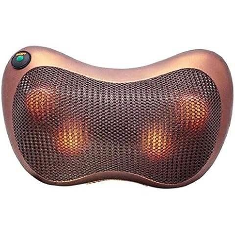 Massagekissen Elektrisch Shiatsu Massagegerät für Nacken Schulter Rücken Taille Beine Bidirektionales Knetendes Wärmefunktion Cover