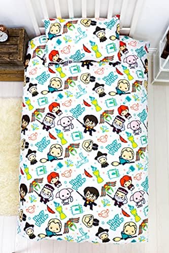 Harry Potter Duvet Cover Scene Design | Reversible 2 Sided Bedding Duvet Cover, Official Merchandise Pillow Case (Single)