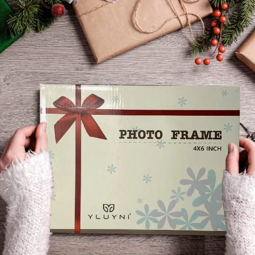 Ylu Yni Anniversary Wedding Gifts For Him/Her, Picture Frame For 4X6 Inch Photo, Engagement Gifts For Couples, Boyfriend, Girlfriend. He Asked & She Said Yes #TOP6