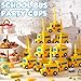 Tanlade 12 Set School Bus Cups with Straws, Plastic Vehicle Bus Shape Cup Bulk First Day of School Birthday Party Favor for Car Birthday Party