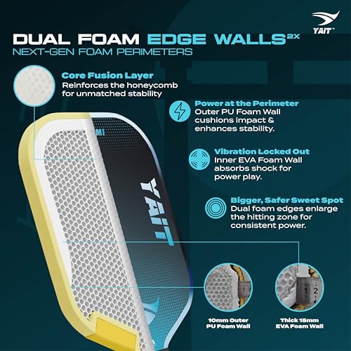 Image of Takumi USAPA Approved GEN4 Pickleball Paddle|16mm Professional Pickle Ball Racket| 1 Year Warranty| Thermoformed| Japanese Toray T700 Carbon Fiber |VA Core Tech | Dual Foam Walls| with Cover Bag