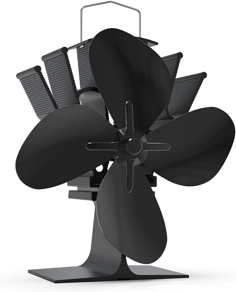 VonHaus Stove Fan Log Burner Fire Fan for Wood Burning Stoves