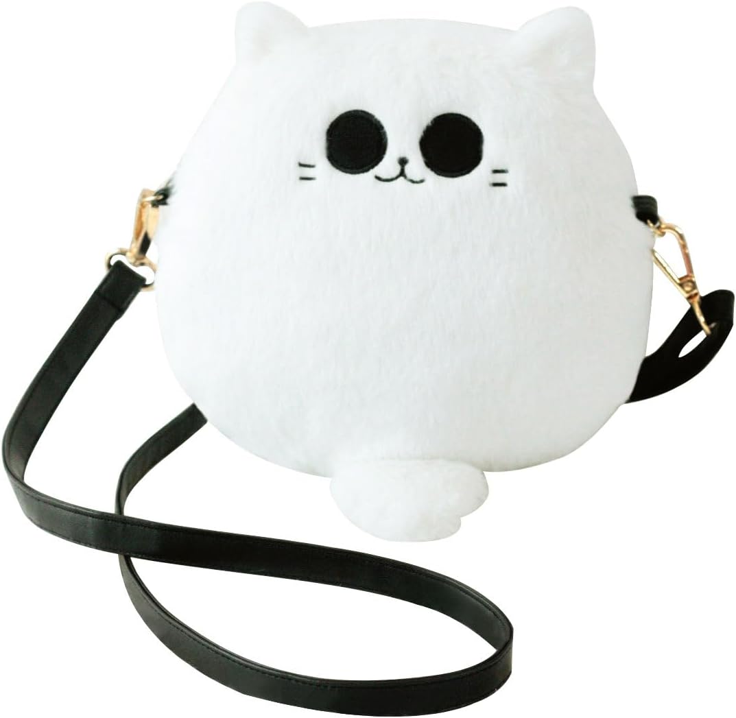 Uomieefy 8inch/20cm Gojo Cat Plush Bag Jujutsu K Crossbody Purse