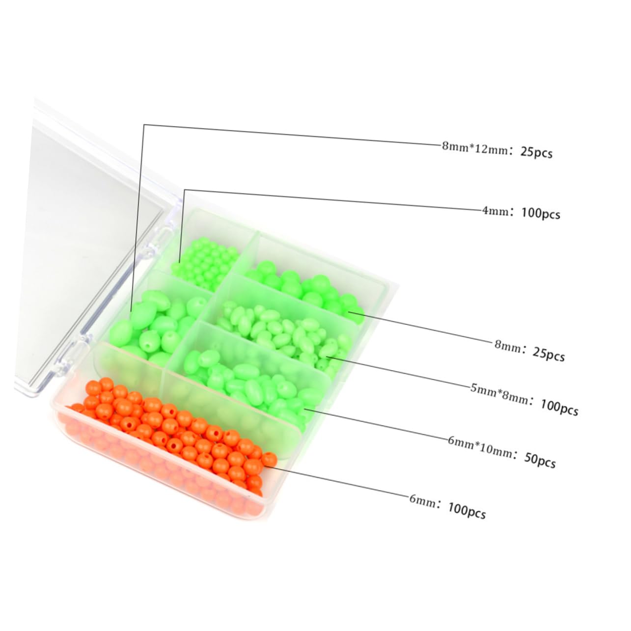 SUPVOX 3 Boîtes Doutils De Pêche Perles Fournitures Dextérieur Accessoires De Pêche Conception Simple Et Pratique