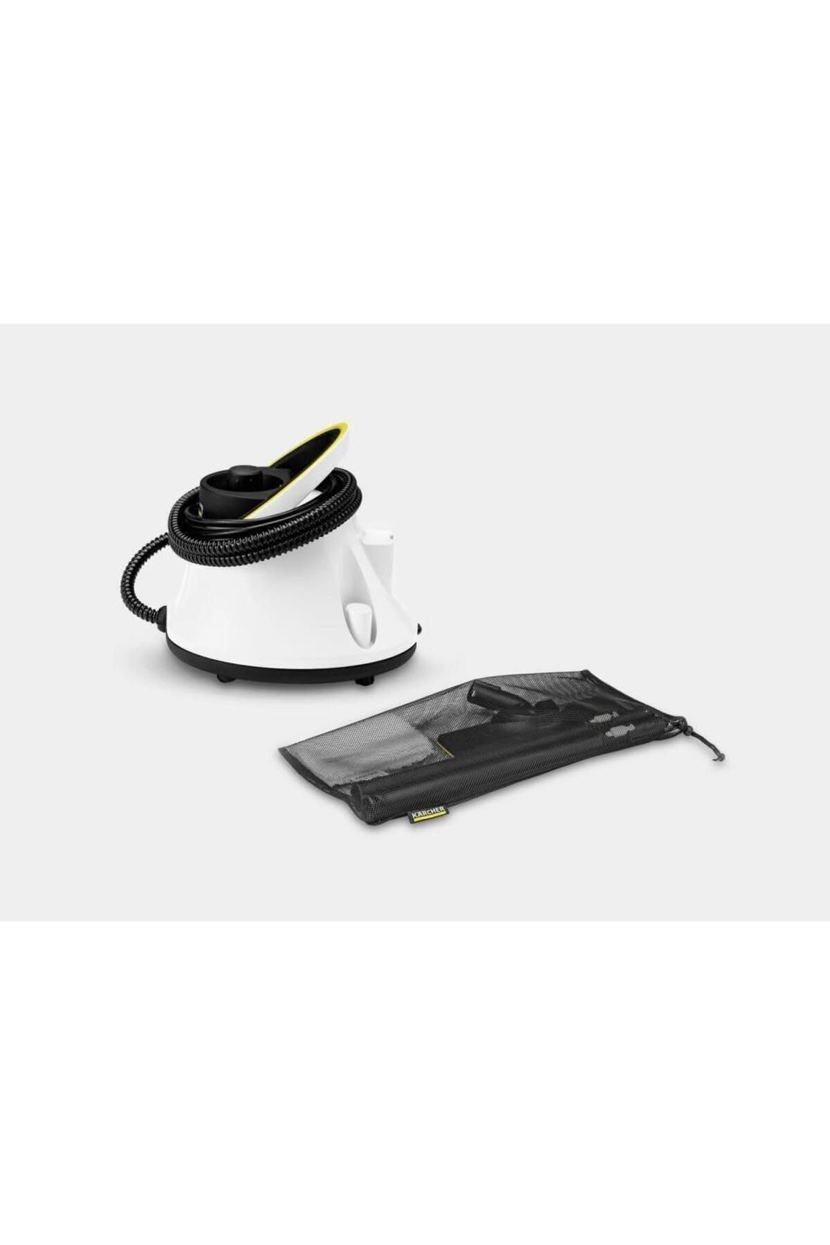 Kärcher Nettoyeur Vapeur SC 2 Deluxe, Surface : 75m², Réservoir : 1 l, Pression Vapeur : 3,2 bar, Temps Préchauffage : 6,5 min, Puissance : 1 500 W, Set de Nettoyage de Sol EasyFix & 3 buses