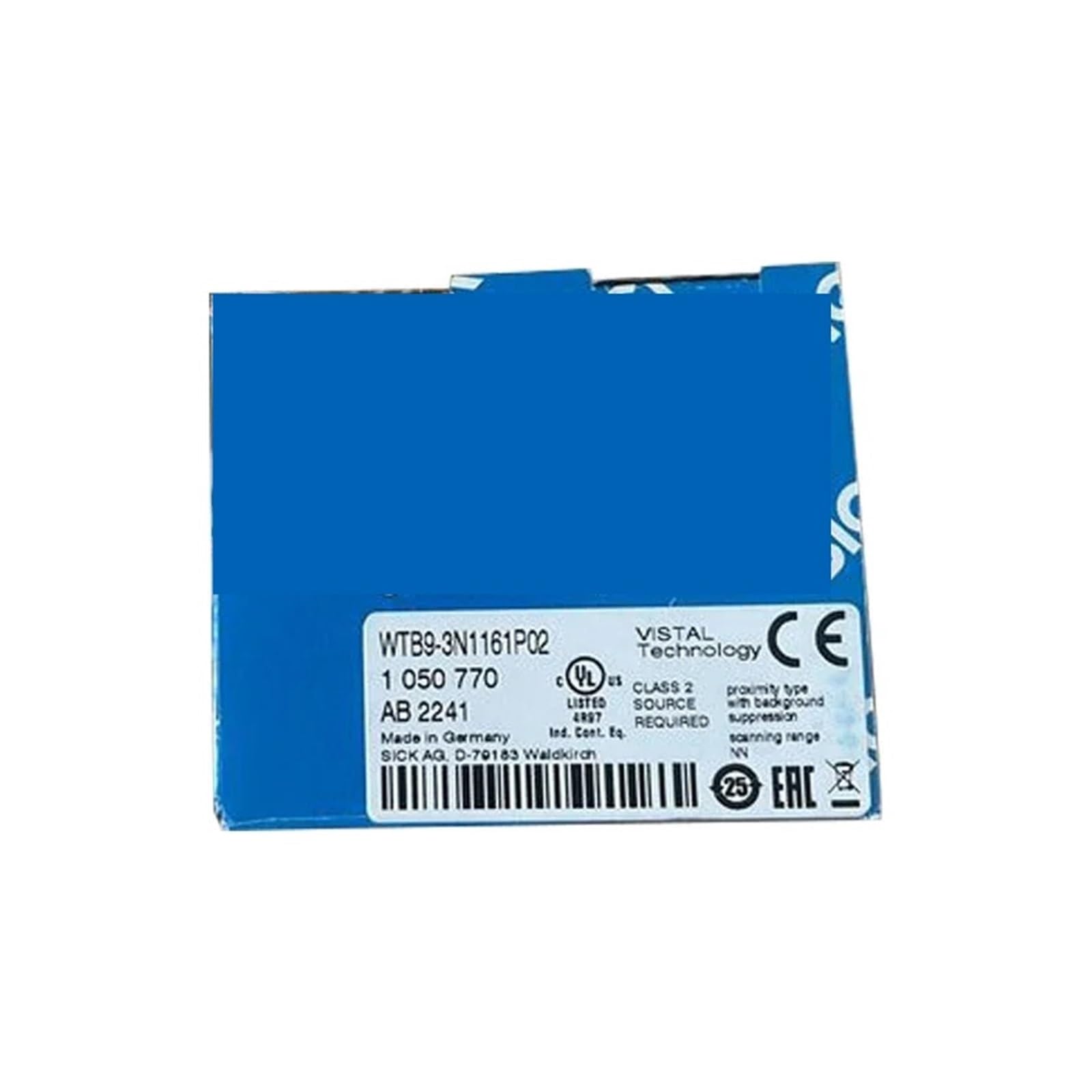 Capteur photoélectrique WTB9-3N1161P02 pour tri de colis et détection sur convoyeur