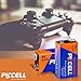 PKCELL 9v Maximum Power Dry Battery (4 Count)– Ultra Long-Lasting 9V Batteries for Smoke Detector 9v 6lr61 Alkaline for Smoke Alarms