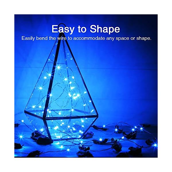 Olafus fairy lights battery operated, ip68 waterproof mini string light, 7ft small led bottle light for wedding vase centerpieces table decorations christmas indoor party jars gift - image 6