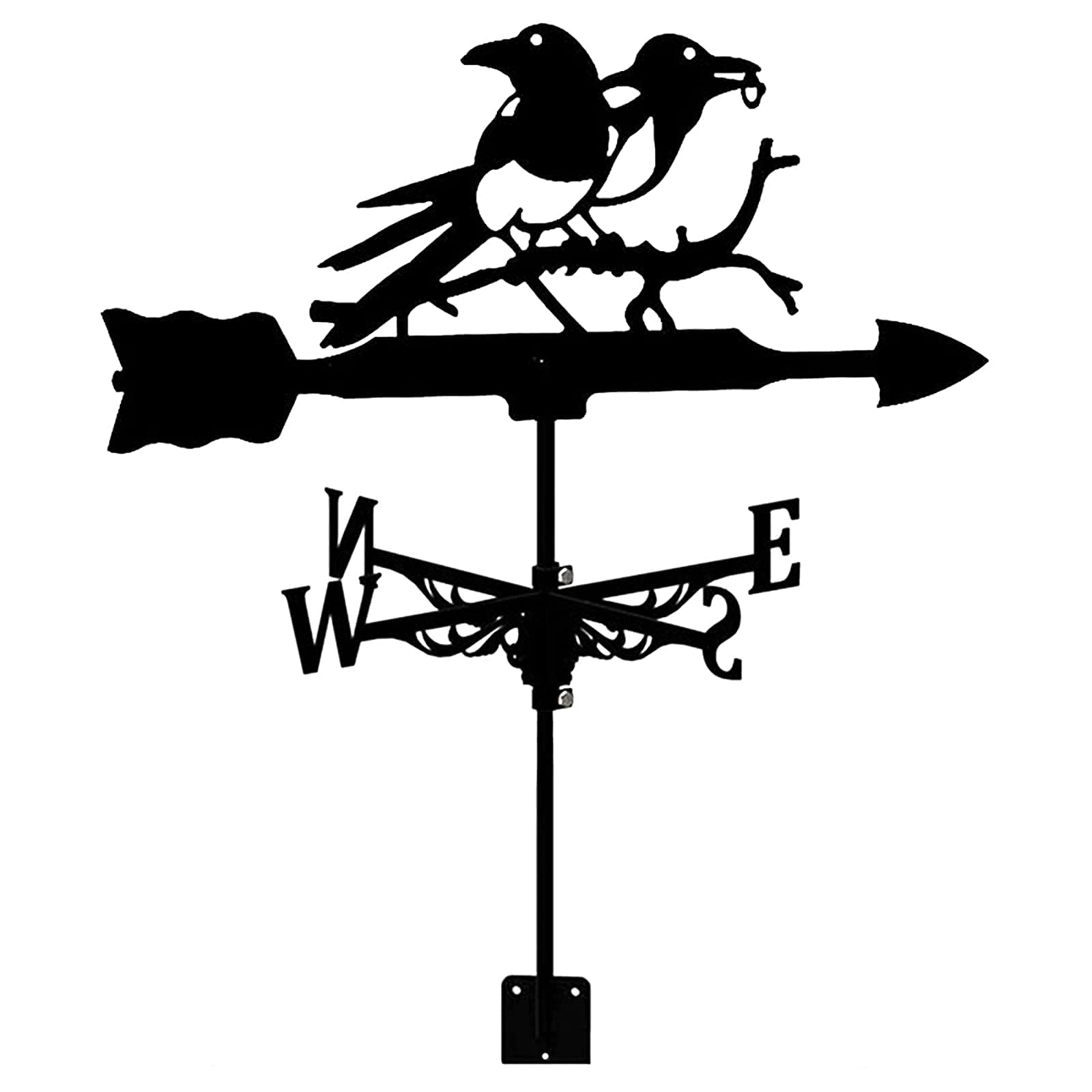 WIQUYBML Metal Weather Vane Vintage Weathervane Wind Direction Indicator for Outdoor Garden Roof Paddock Decoration Farm Scene Weathercock
