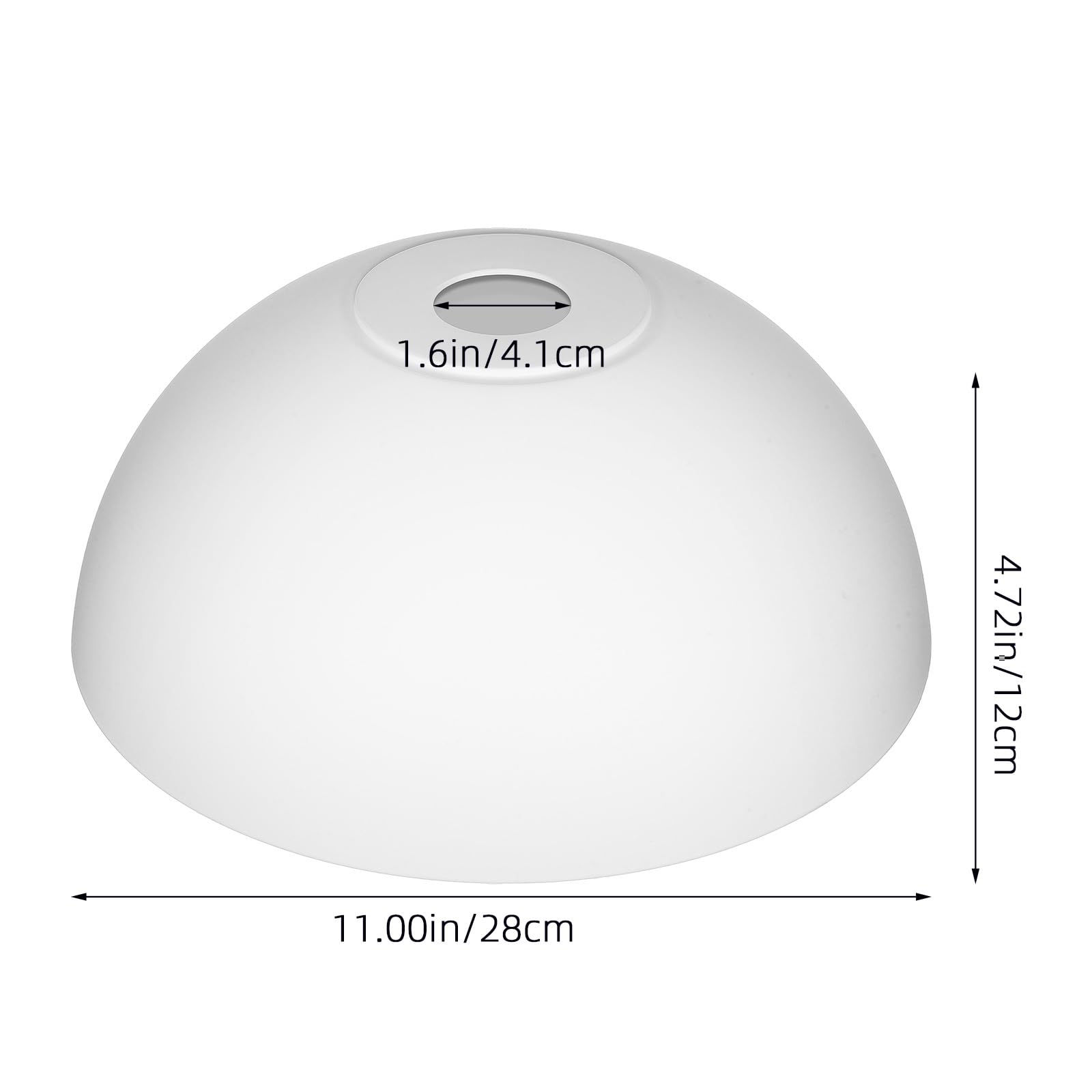 ULTECHNOVO Floor Lamp Shade, Plastic Bowl White Lamp Shades Replacement - Image 3