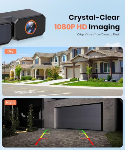 AUTO-VOX 2-Camera Solar Wireless Backup System for Vehicles w/ 7" 1080p Monitor - image 4