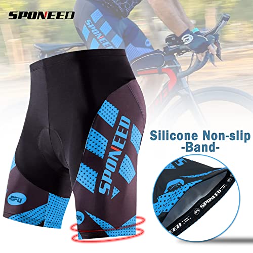 Camiseta y Pantalones Cortos para Ciclismo Hombre Azul XL miniatura 5
