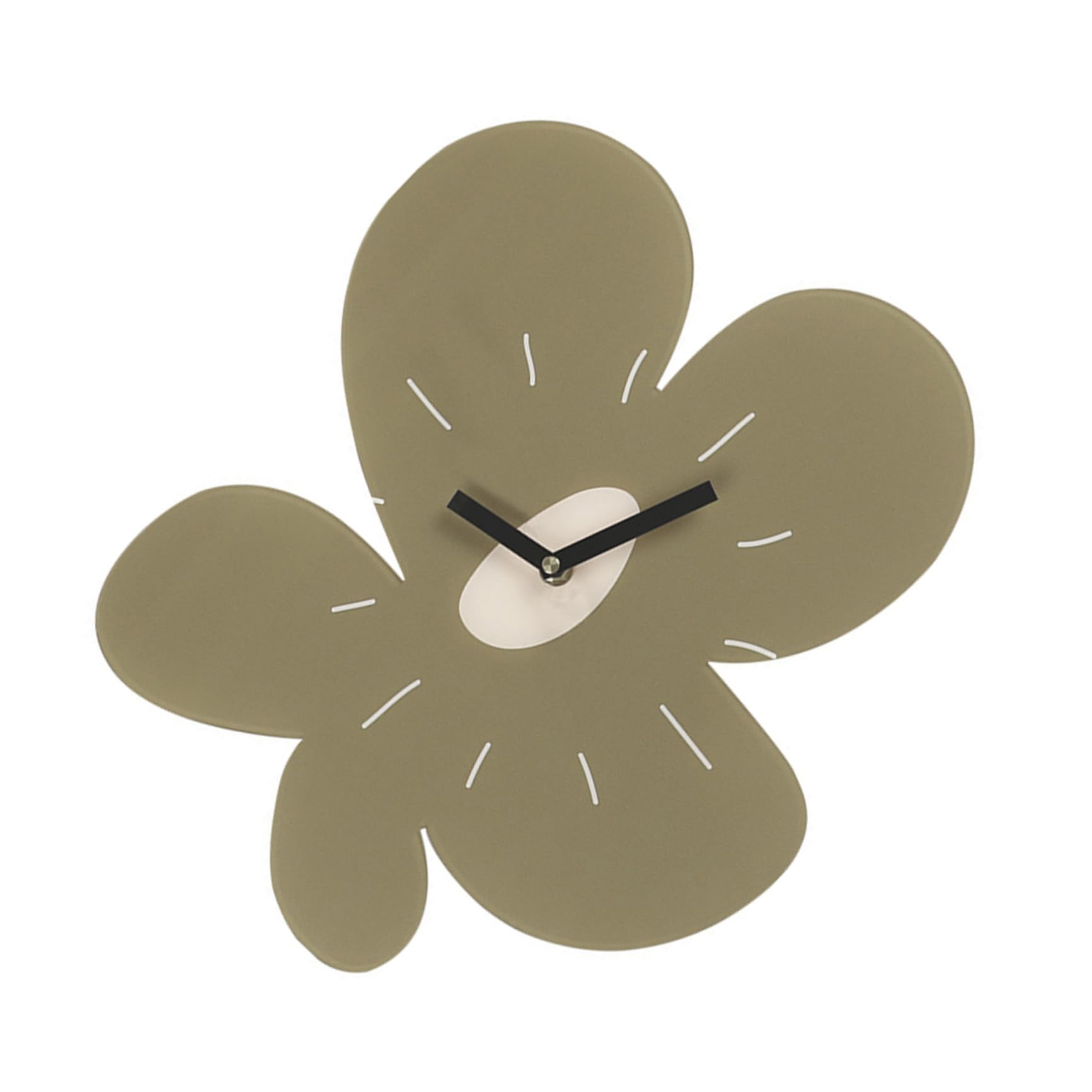 Horloge acrylique fleur design moderne silencieux pour salon et chambre