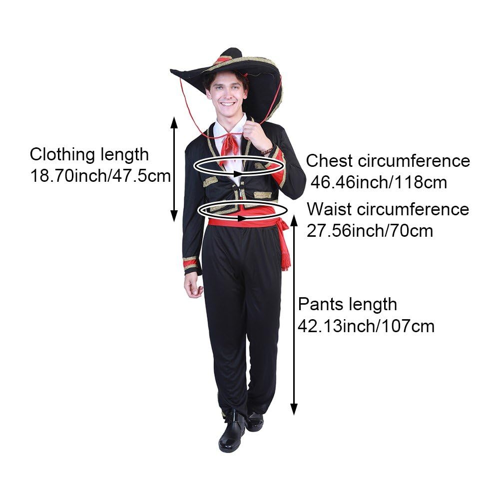 Amazon.co.jp: メキシコ コスチューム 大人用 伝統 死者の日 衣装