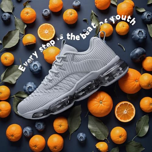 Image of Luogoks Womens Walking Running Shoes Air Cushion Basketball Sneakers Fashion Tennis Breathable Sport Gym Fitness Cross Trainers Shoes