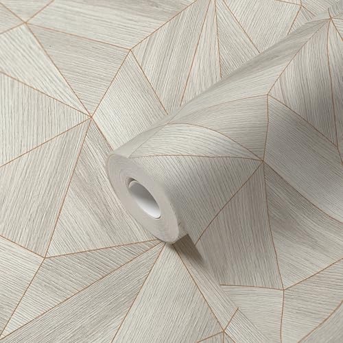 A.S. Création Geometric Wallpaper Elements Non-Woven Wallpaper 10.05 m x 0.53 m Grey Gold Made in Germany 361332 36133-2 - Image 4