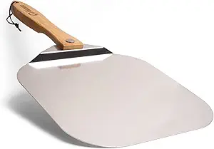 Chef Pomodoro Aluminum Metal Pizza Peel, 12 inch