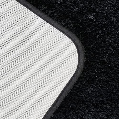 MIULEE Bath Mat Non Slip Absorbent Bathroom Soft luxurious Shower Small Mat Doormat Inside Rugs Kitchen Rugs Carpet Mat Washable for Bathroom Bedroom Kitchen Entrance 70x120 cm Blue - Image 3
