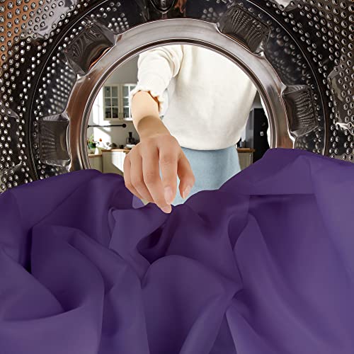 Mysky Home Table Cloth 60X84 Inch Purple Tablecloth For 4 Foot Table Washable Polyester Rectangle Tablecloth For Buffet Table, Parties, Holiday Dinner, Wedding #TOP7
