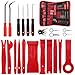 Kohree 32 Pezzi Strumento di Rimozione Auto, Kit Utensile di Smontaggio per Riparazione Ricambio per Auto Porta Pannello, Radio, Cruscotto Auto, Kit di Installazione Strumenti, Rosso …