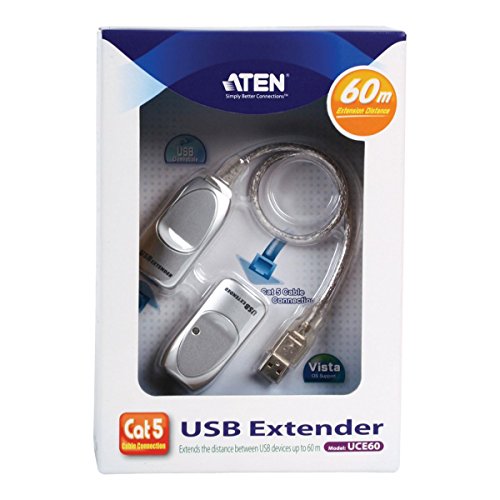 Répéteur ATEN UCE60 Argent boîtier extension USB finition aluminium