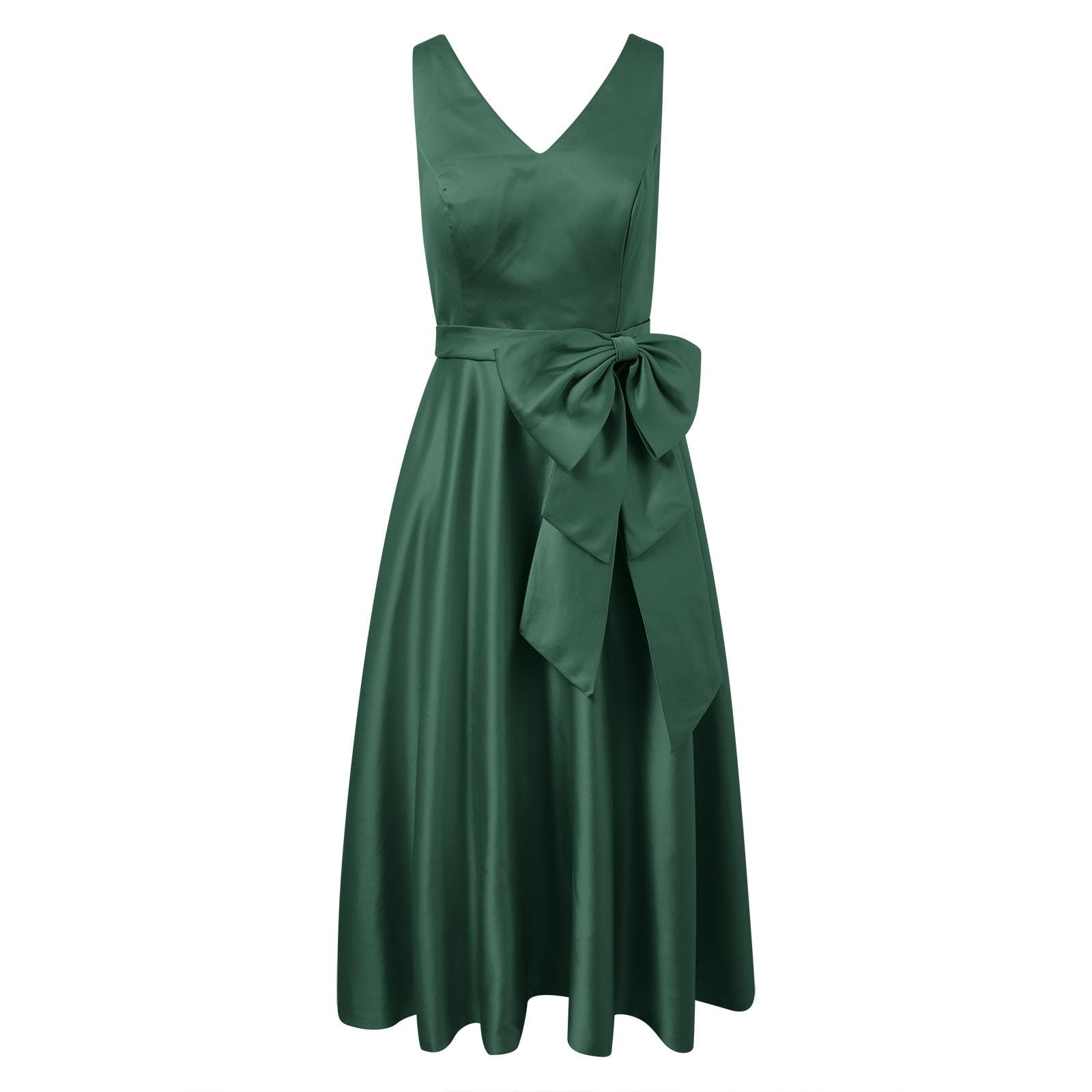 Elegante Vestido de Noche Formal de satén para Banquetes y Celebraciones, con diseño y Ajuste cómodo.