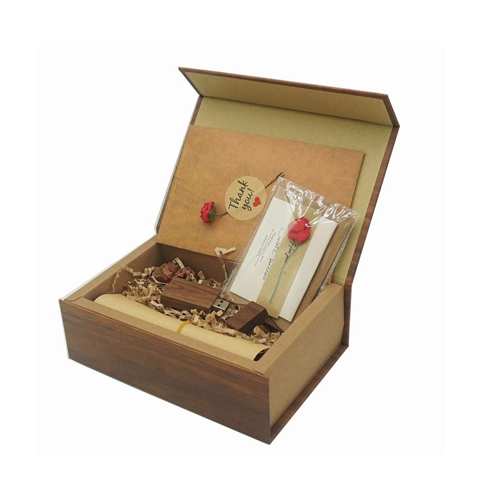 LONMAX 16GB USB Memory Disk Wooden USB Flash Drive USB 2.0 Thumb with Gift Box(16GB, HMFK+MWH)-image-29