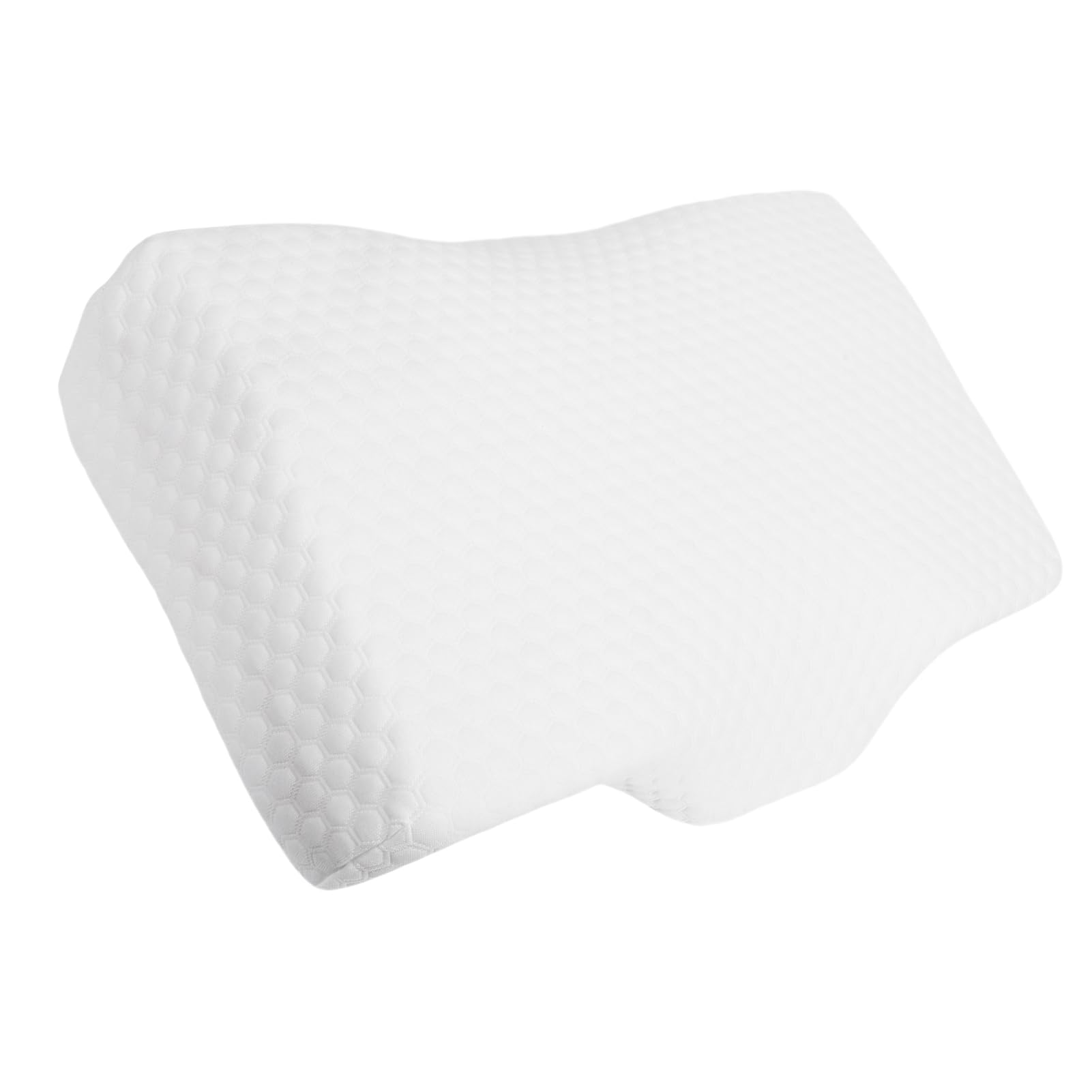 Annadue Memory Foam Poduszka Wspierająca Szyję do Domu i Sypialni (WHITE