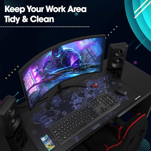 Sounce Mouse Pad, Large Extended Desk Mouse Pad, Non-Slip Spill-Resistant with Special-Textured Surface, Anti-Fray Stitched Edges for... - Image 6