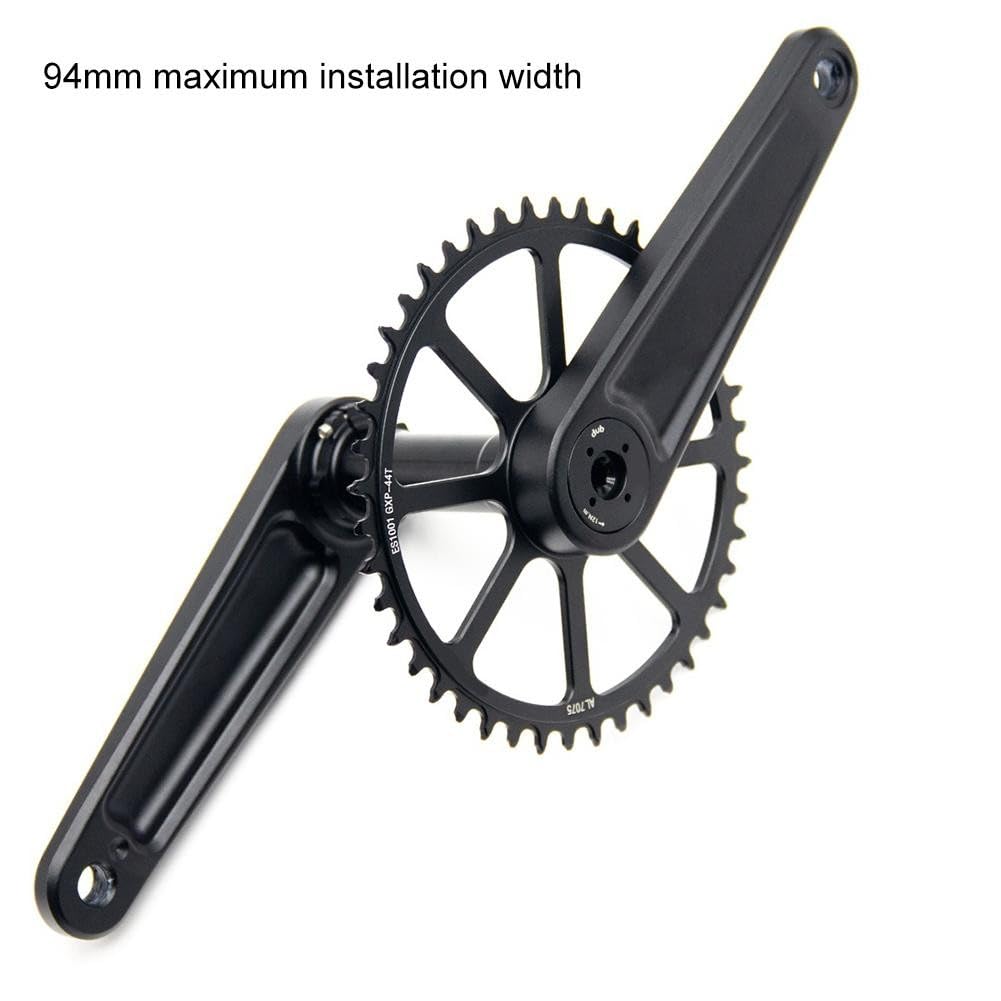 Lega di alluminio 3-Bolt Road per la guarnitura della bici 170mm con corona stretta larga 40-48T e movimento centrale 8-12 velocità