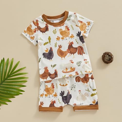 Toddler Baby Boy Girl Summer Clothes T-Shirt Top Shorts Infant Newborn Outfit4