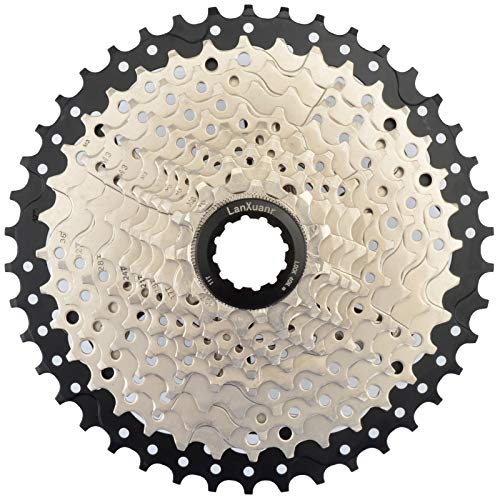 LANXUANR Cassette de vélo de Montagne à 11 Vitesses, pour VTT, vélo de Route, Super léger (11-42T) Cover