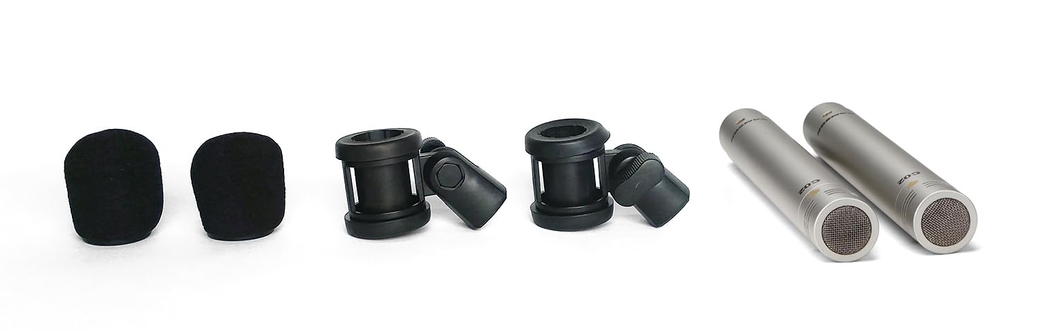 SAMSON C02 コンデンサーマイク ペア（2本セット）ケース・クリップ付 Samson C02 Pencil Condenser Microphones