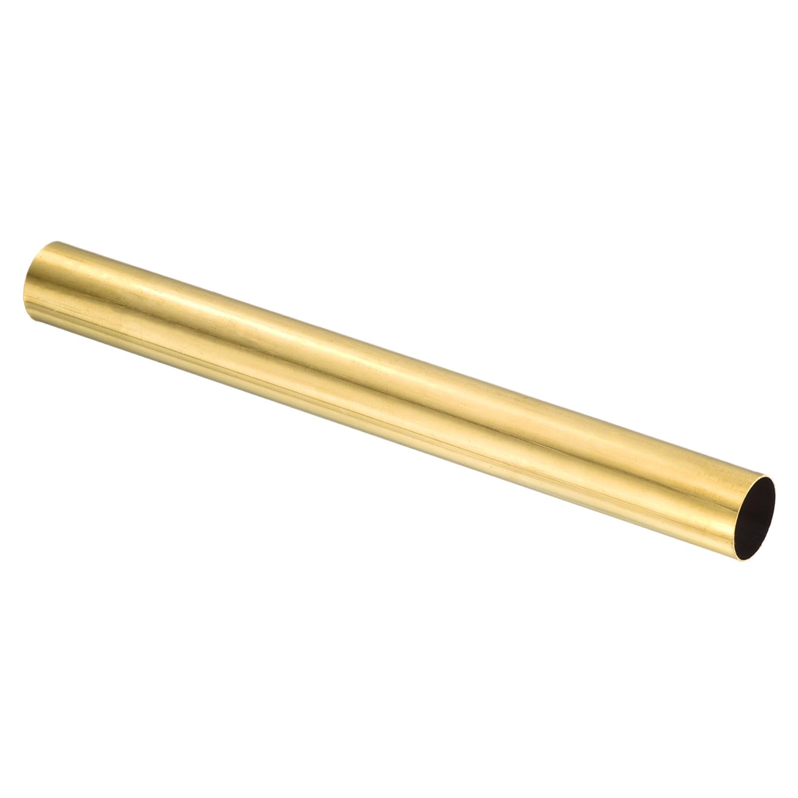 Tubo tondo in ottone H62 diametro esterno 21mm spessore parete 0,5mm lunghezza 200mm senza saldature