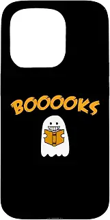 Boooooks 笑顔 読書 ゴースト スマホケース iPhone 15 Pro 用
