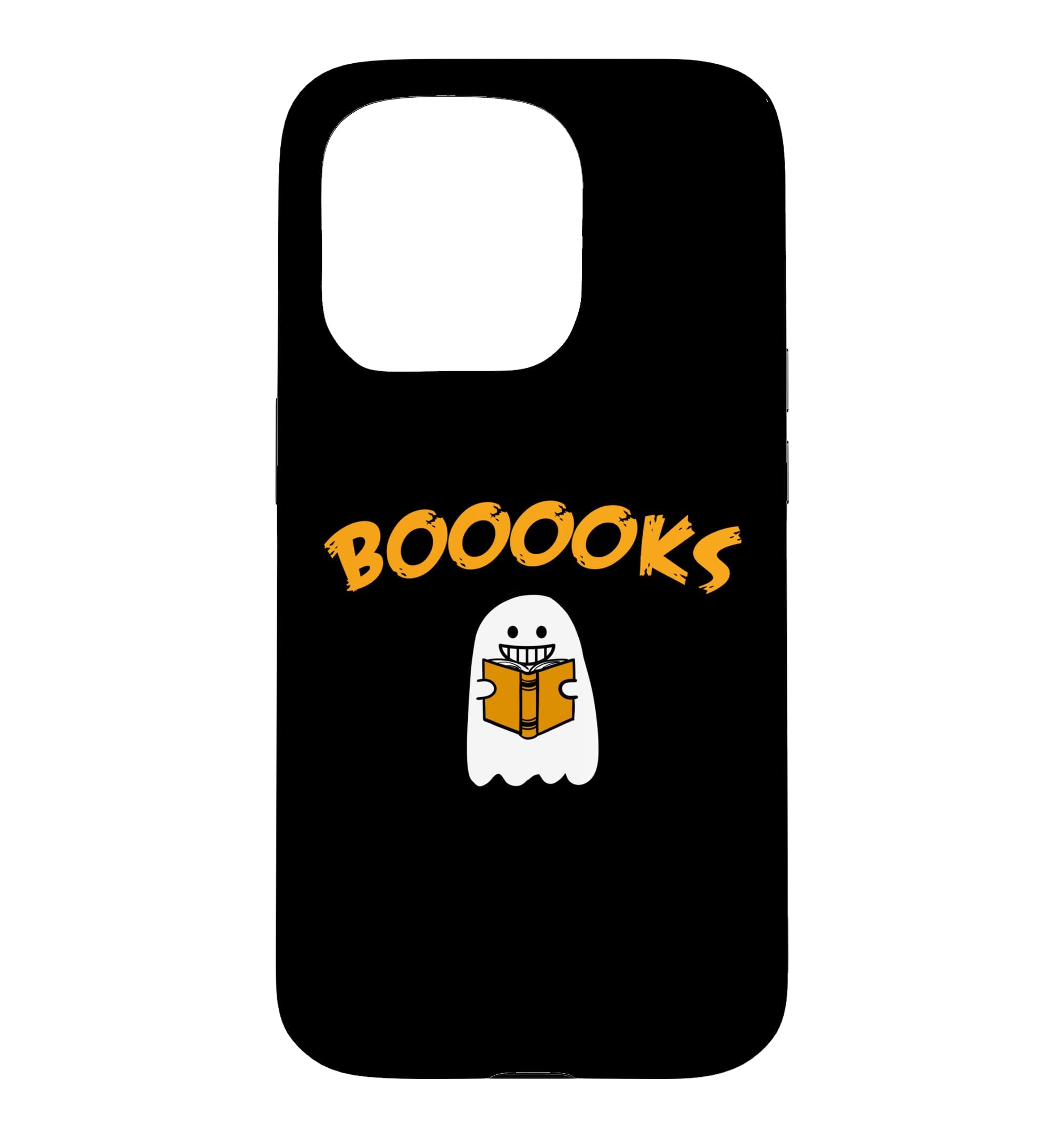 Boooooks 笑顔 読書 ゴースト スマホケース iPhone 15 Pro 用
