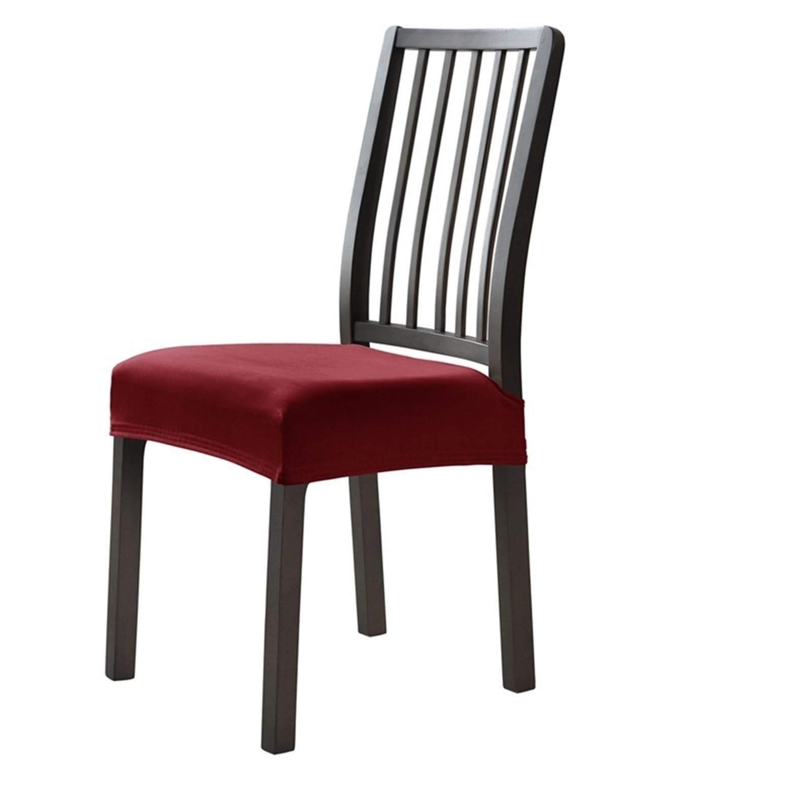 FVDZRFIE Chair Covers 1/4/6pcs Jacquard/Velvet Chair Seat Cover Stretch Removable Chair Slipcover Upholstered Dining Room Seat(Color 18,1pcs)